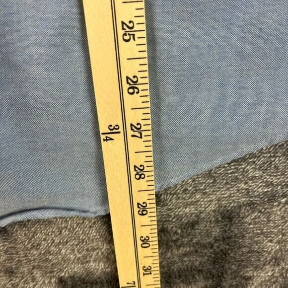 Vtg 80s Levi's White Tab Chambray Western Pearl Snap Long Sleeve Denim L - Picture 8 of 13